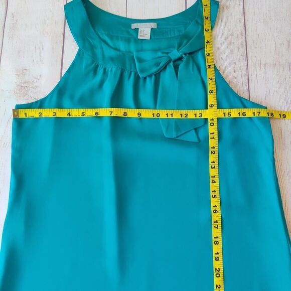 Teal bow shift dress - Picture 7 of 10